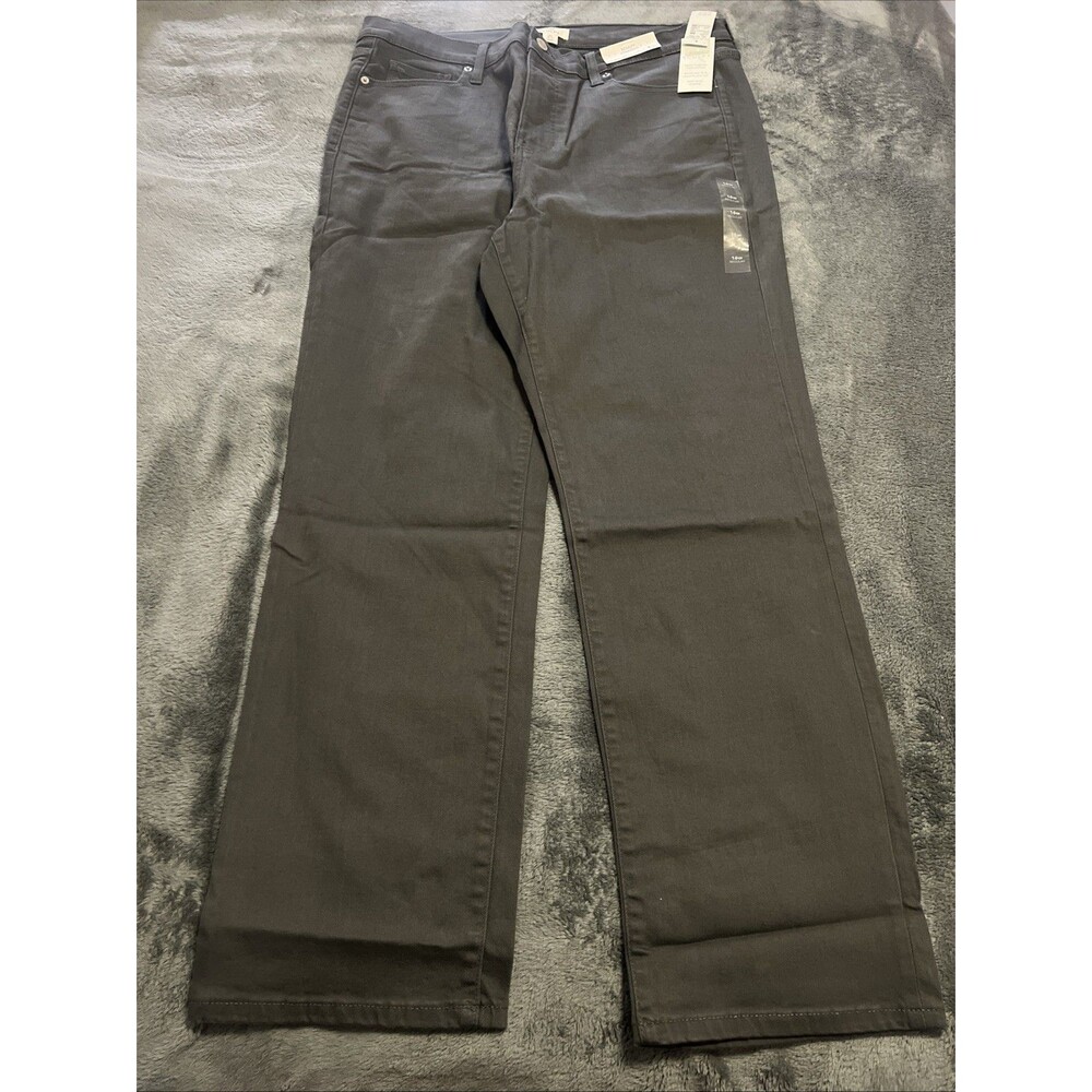 16W Maurices Sculpt Jeans Womens Gray High Rise Straight Leg Stretch